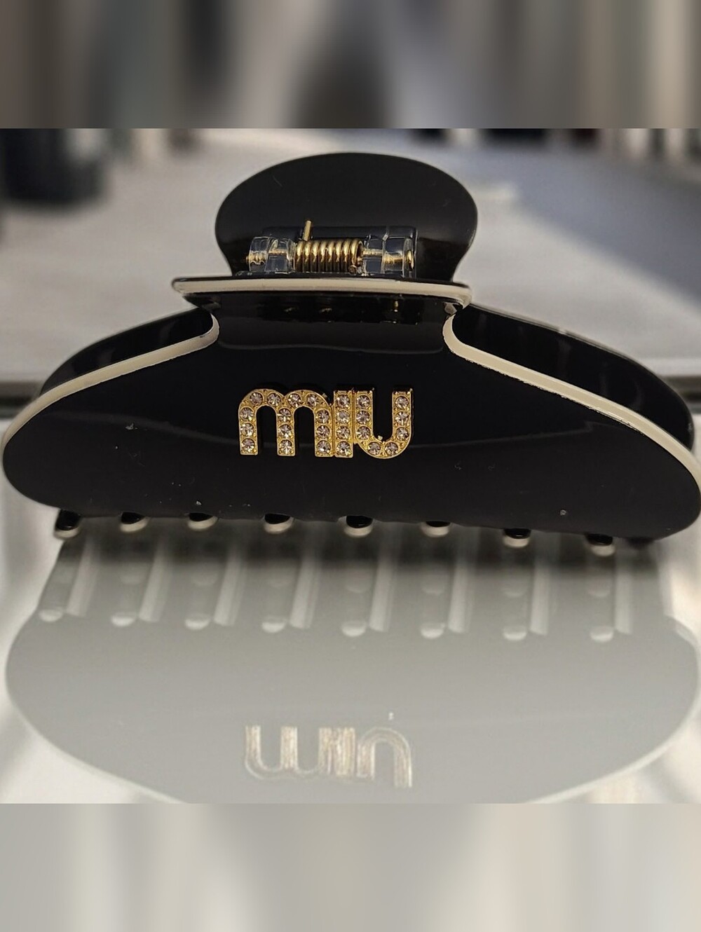 Miu Miu Black Hair Claw Clip